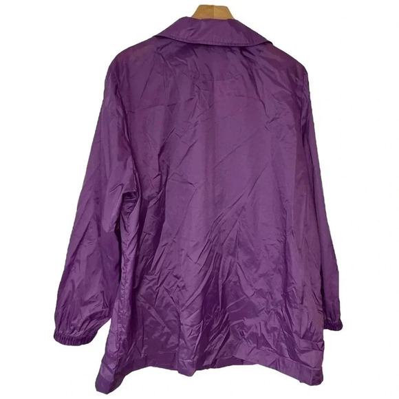Woman within L‎ 18/20 purple lightweight windbreaker jacket - Picture 4 of 6